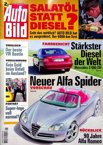 Deckblatt Auto Bild (25/2000)